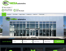 Tablet Screenshot of megaautomotive.com